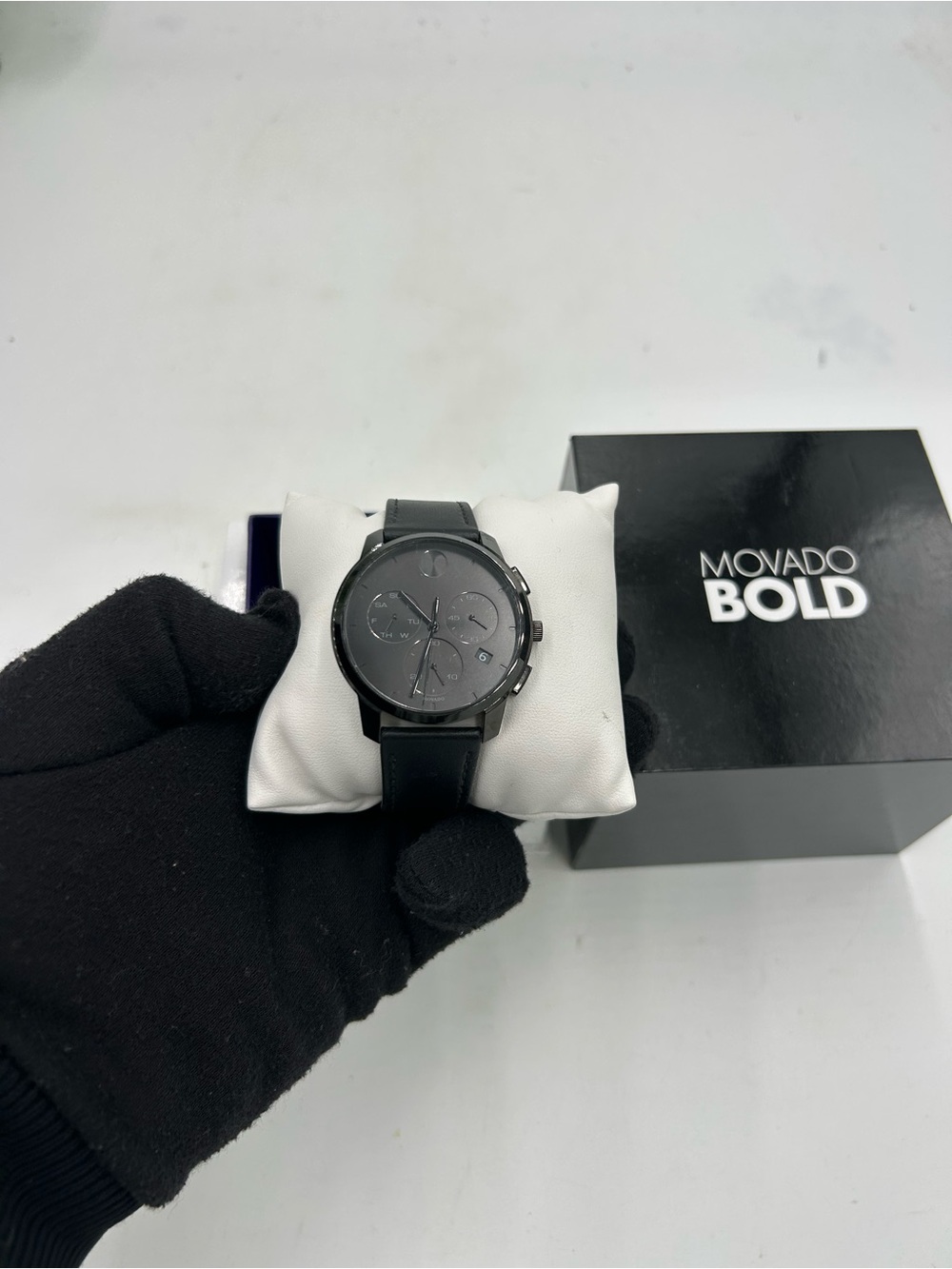 Men's Movado Bold thin chronograph 42 mm watch new